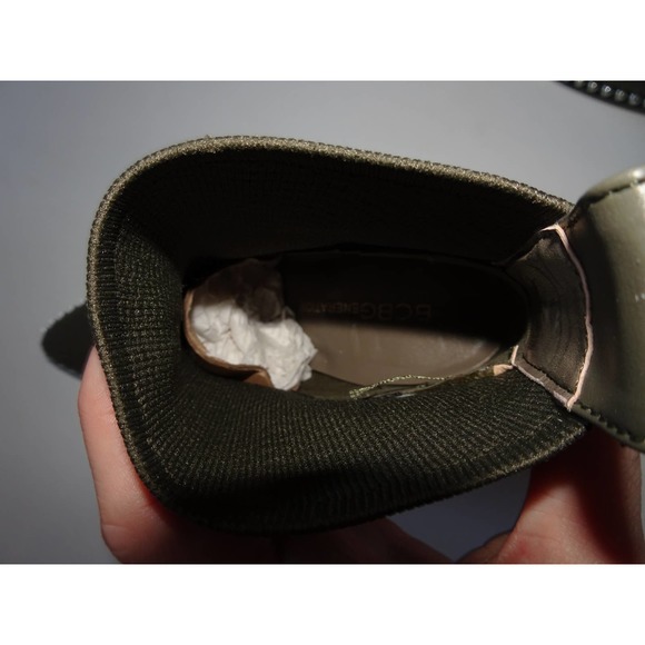 BCBGeneration Women's Beya Fashion Boot, Dark Olive Flyknit, Size 5 - Picture 12 of 16